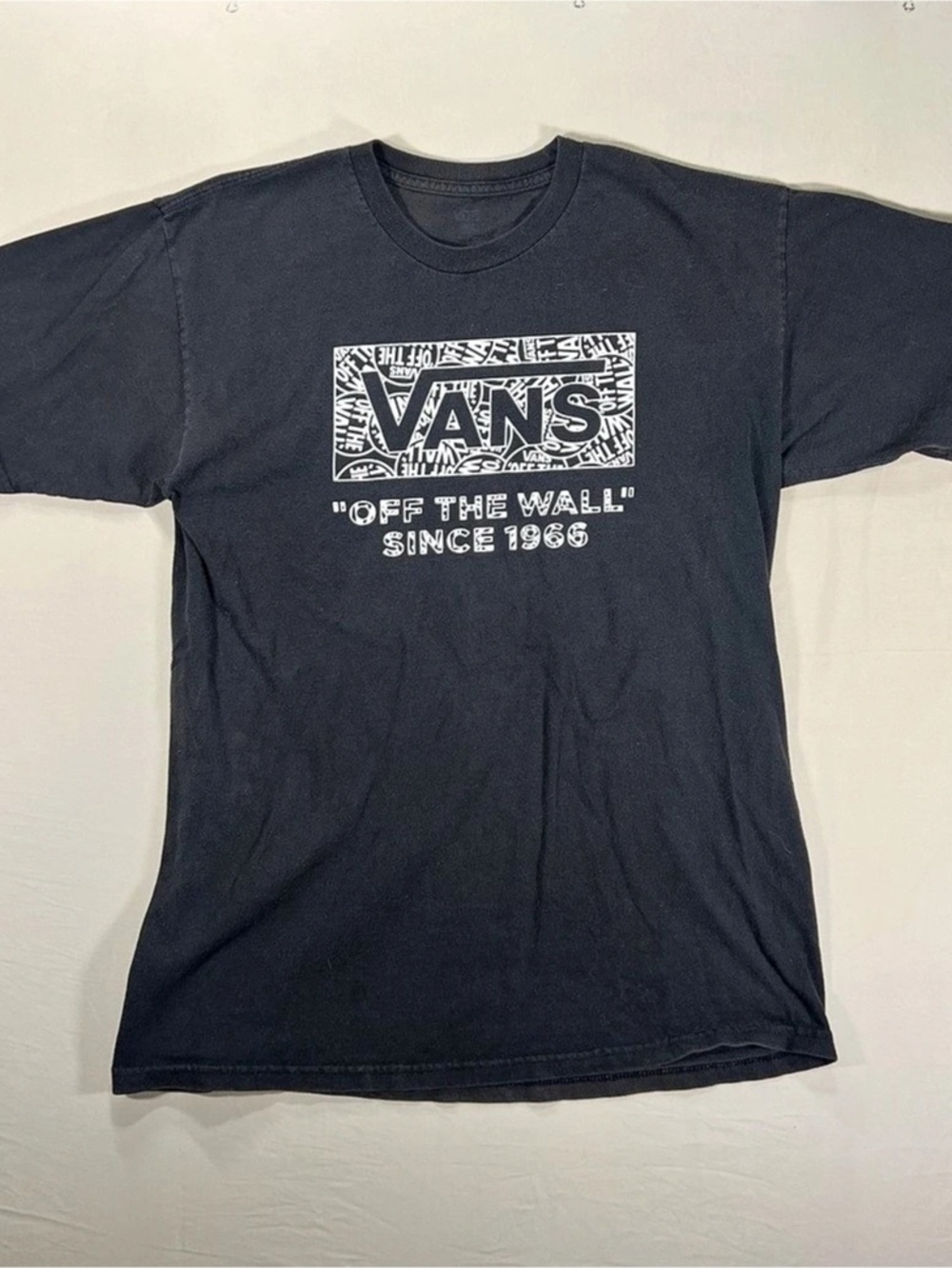 Vans Off The Wall Since 1966 graphic tee Graphic Short Sleeve Tee in Black SizeL